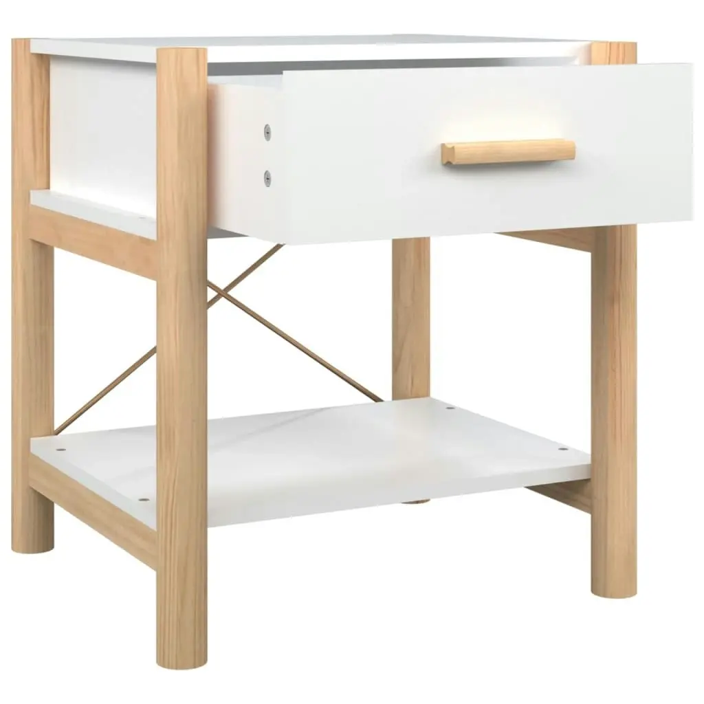 Bedside Tables 2pcs White 42x38x45 cm Engineered Wood 345655