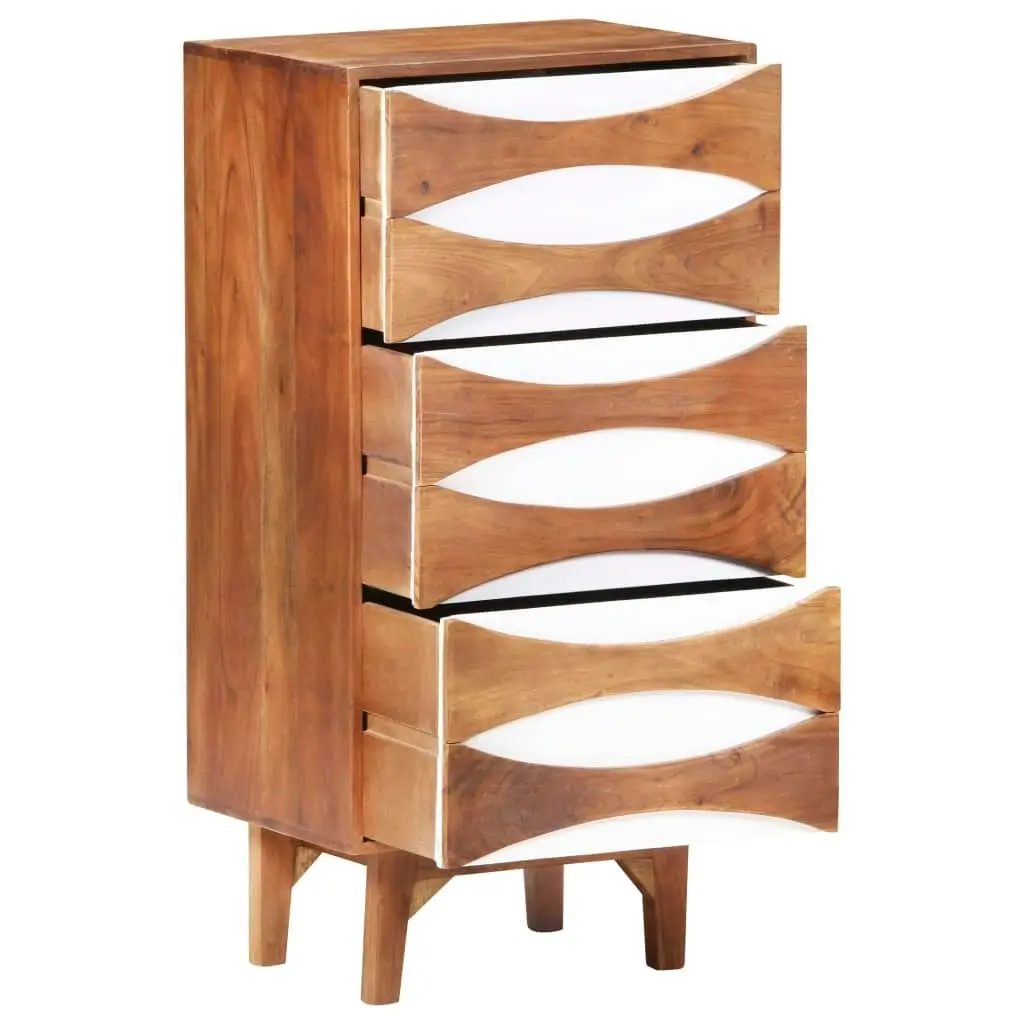 Chest of Drawers 43.5x35x90 cm Solid Acacia Wood 323542