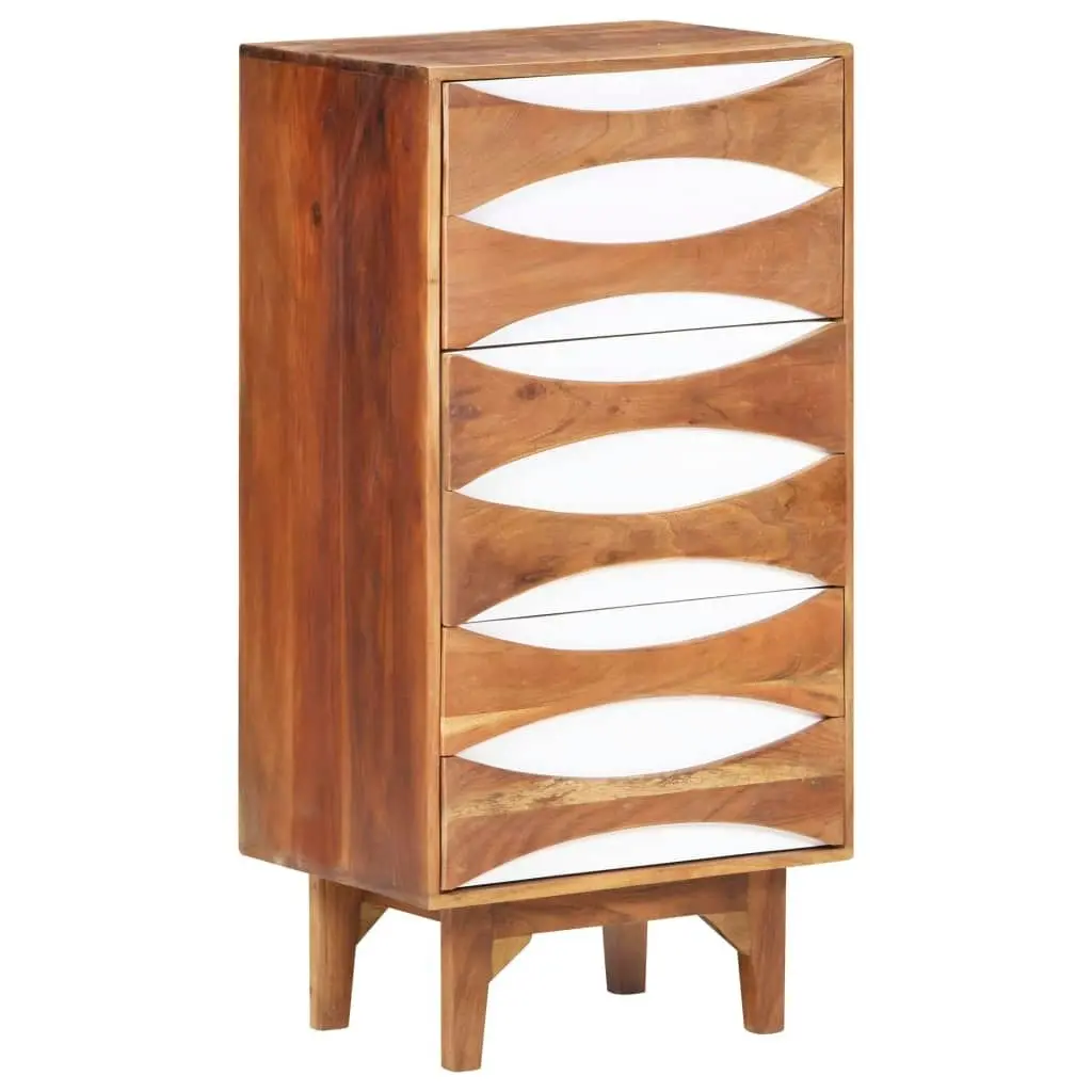 Chest of Drawers 43.5x35x90 cm Solid Acacia Wood 323542