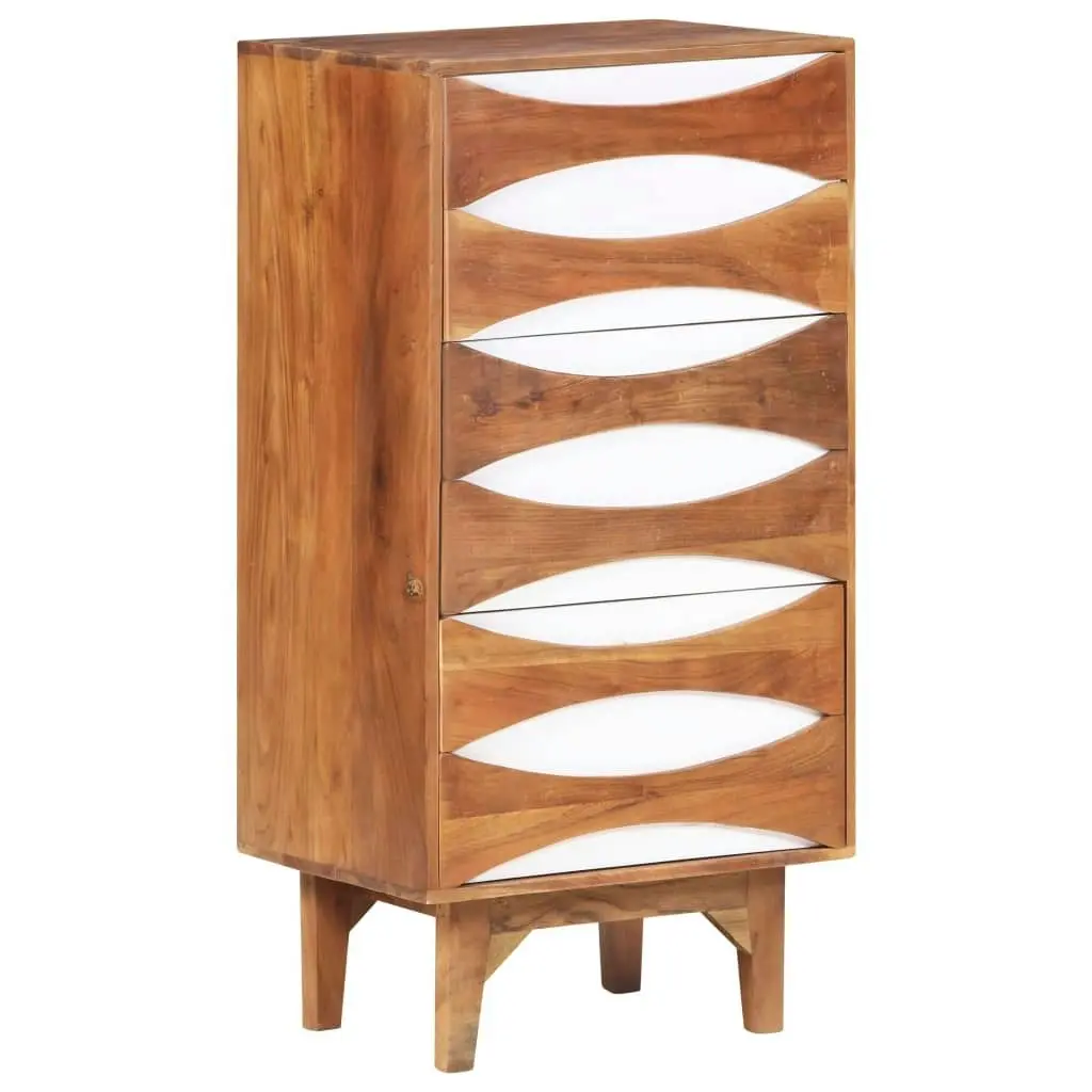 Chest of Drawers 43.5x35x90 cm Solid Acacia Wood 323542