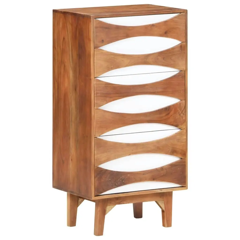 Chest of Drawers 43.5x35x90 cm Solid Acacia Wood 323542