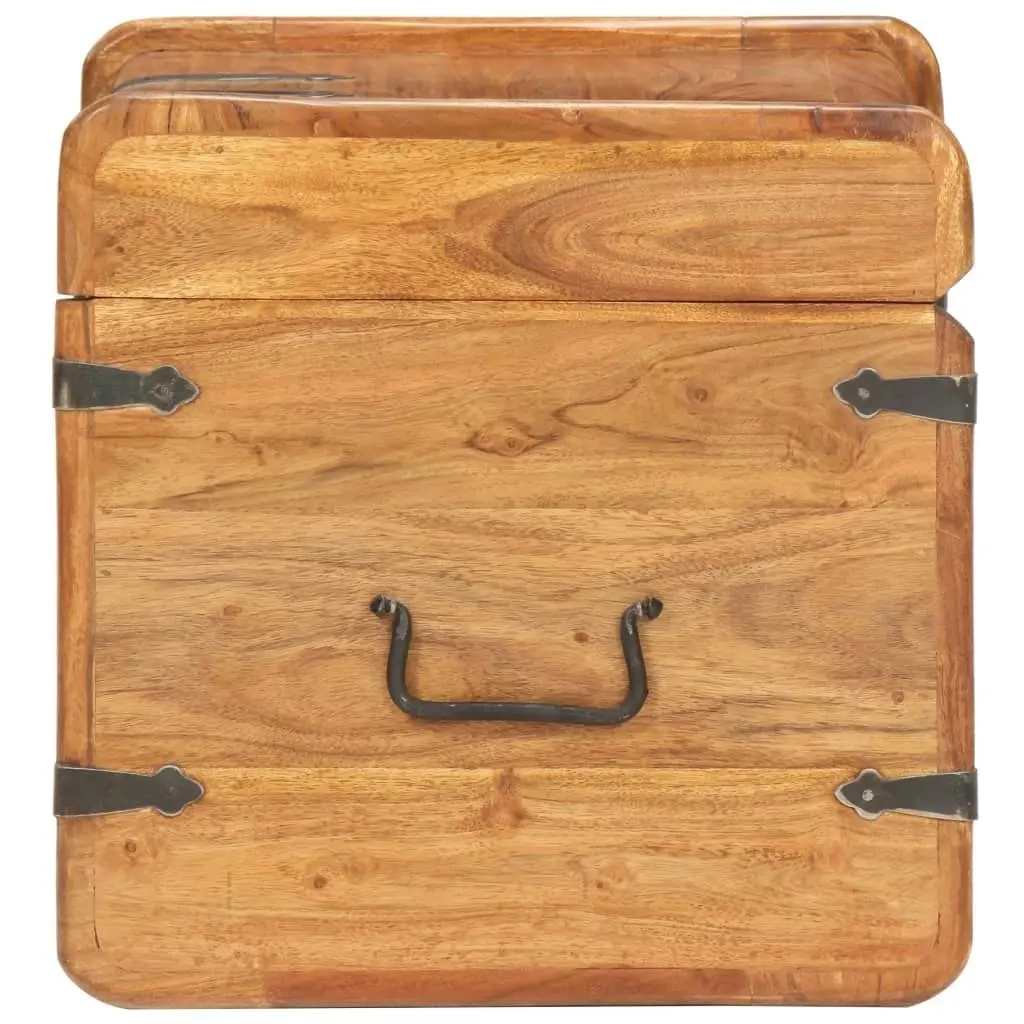 Chest 40x40x40 cm Solid Acacia Wood 289647