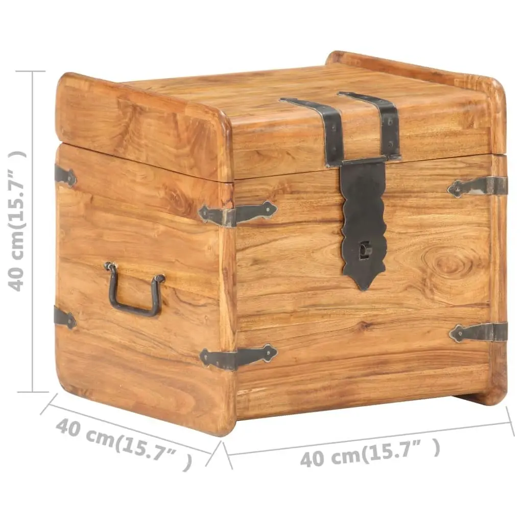 Chest 40x40x40 cm Solid Acacia Wood 289647