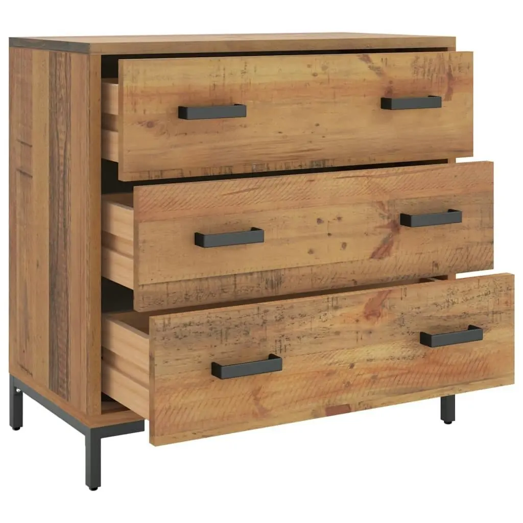 Chest of Drawers 75x35x70 cm Solid Pinewood 349925