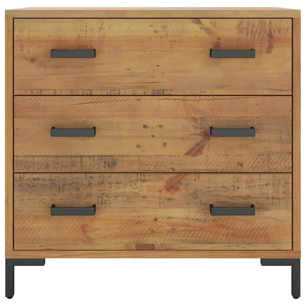 Chest of Drawers 75x35x70 cm Solid Pinewood 349925