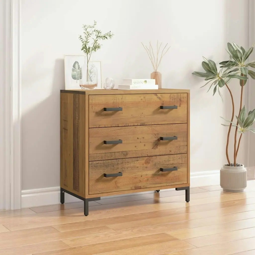 Chest of Drawers 75x35x70 cm Solid Pinewood 349925