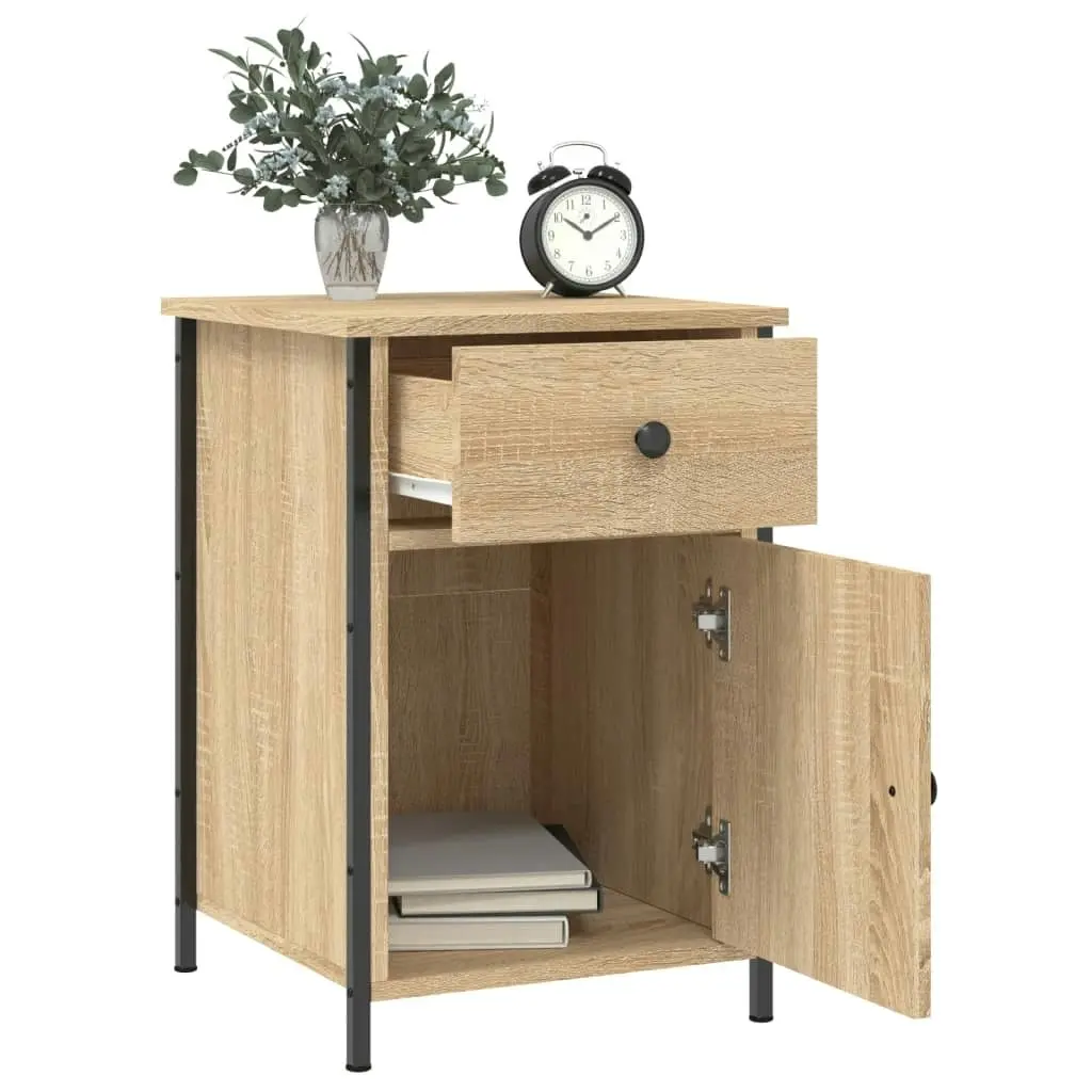 Bedside Cabinets 2 pcs Sonoma Oak 40x42x60 cm Engineered Wood 825906