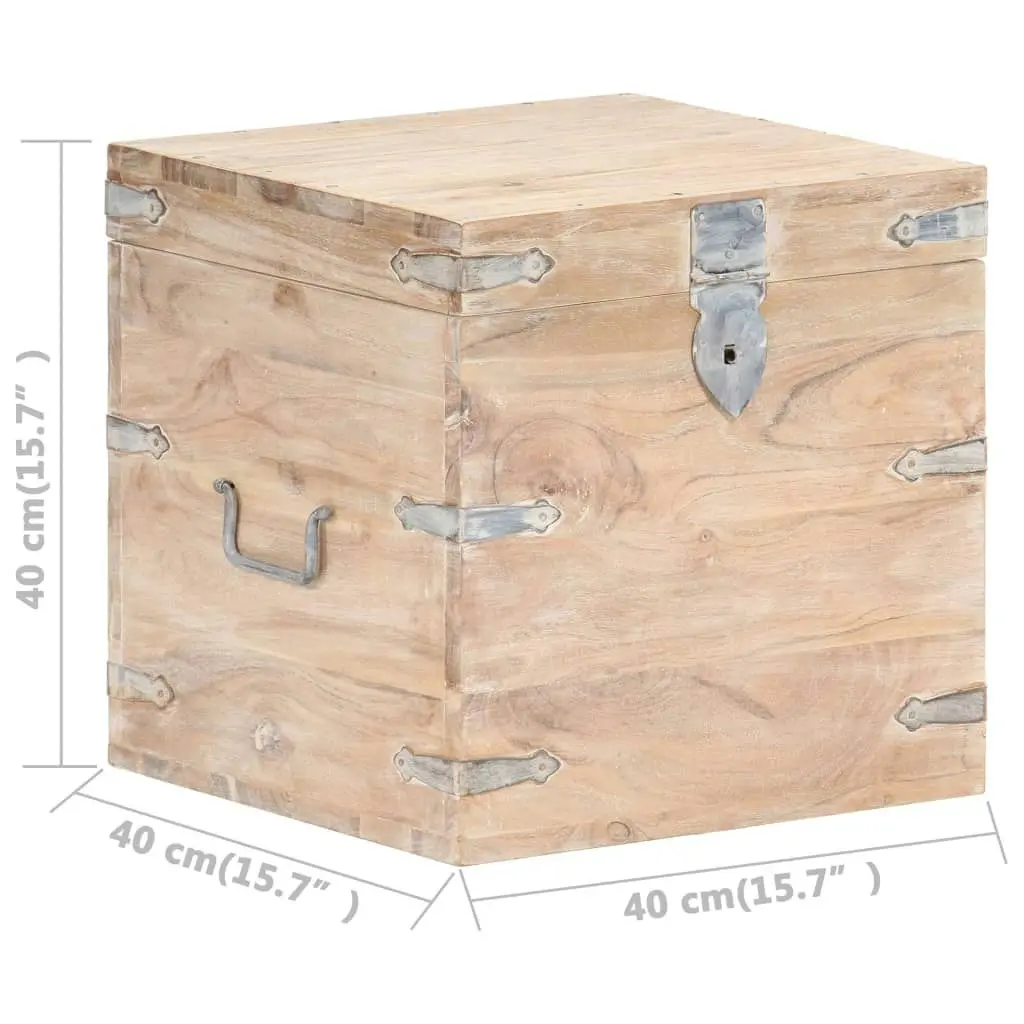 Chest 40x40x40 cm Solid Acacia Wood 289640