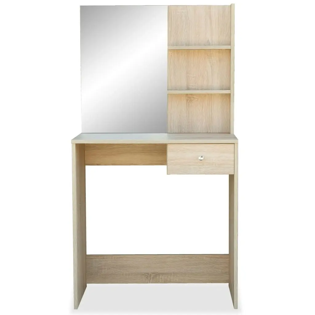 Dressing Table Engineered Wood 75x40x141 cm Oak 244862