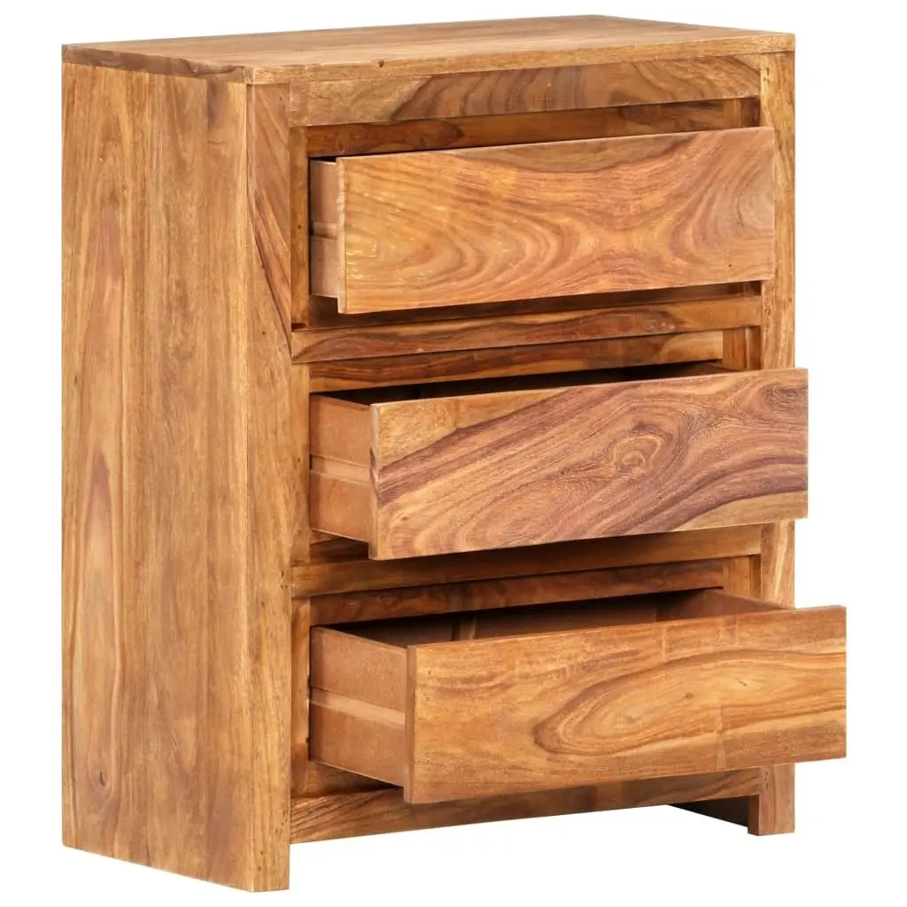 Drawer Cabinet 60x33x75 cm Solid Wood Acacia 338435