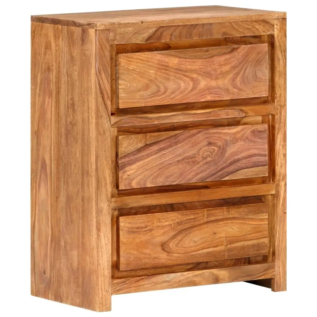 Drawer Cabinet 60x33x75 cm Solid Wood Acacia 338435