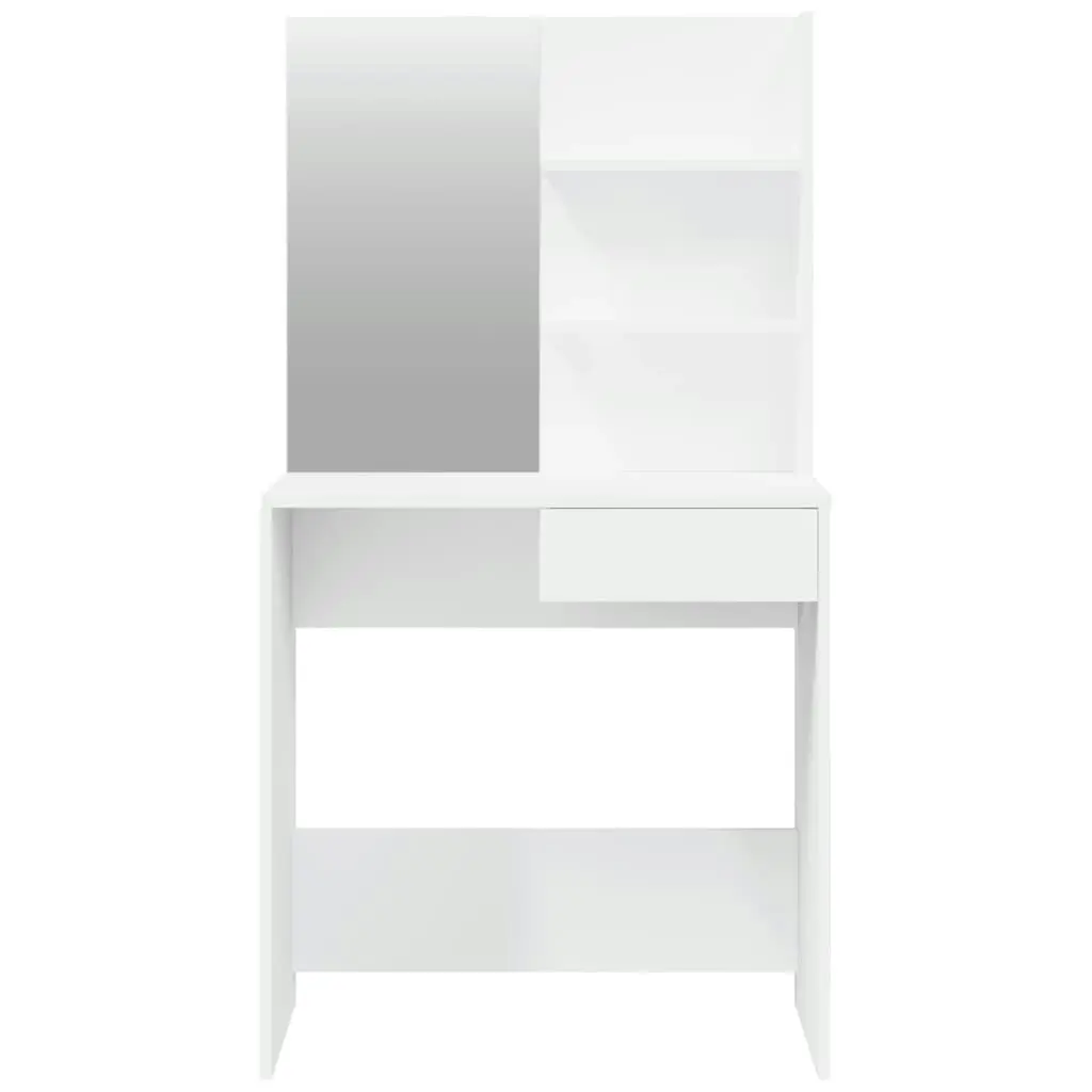 Dressing Table with Mirror White 74.5x40x141 cm 802804