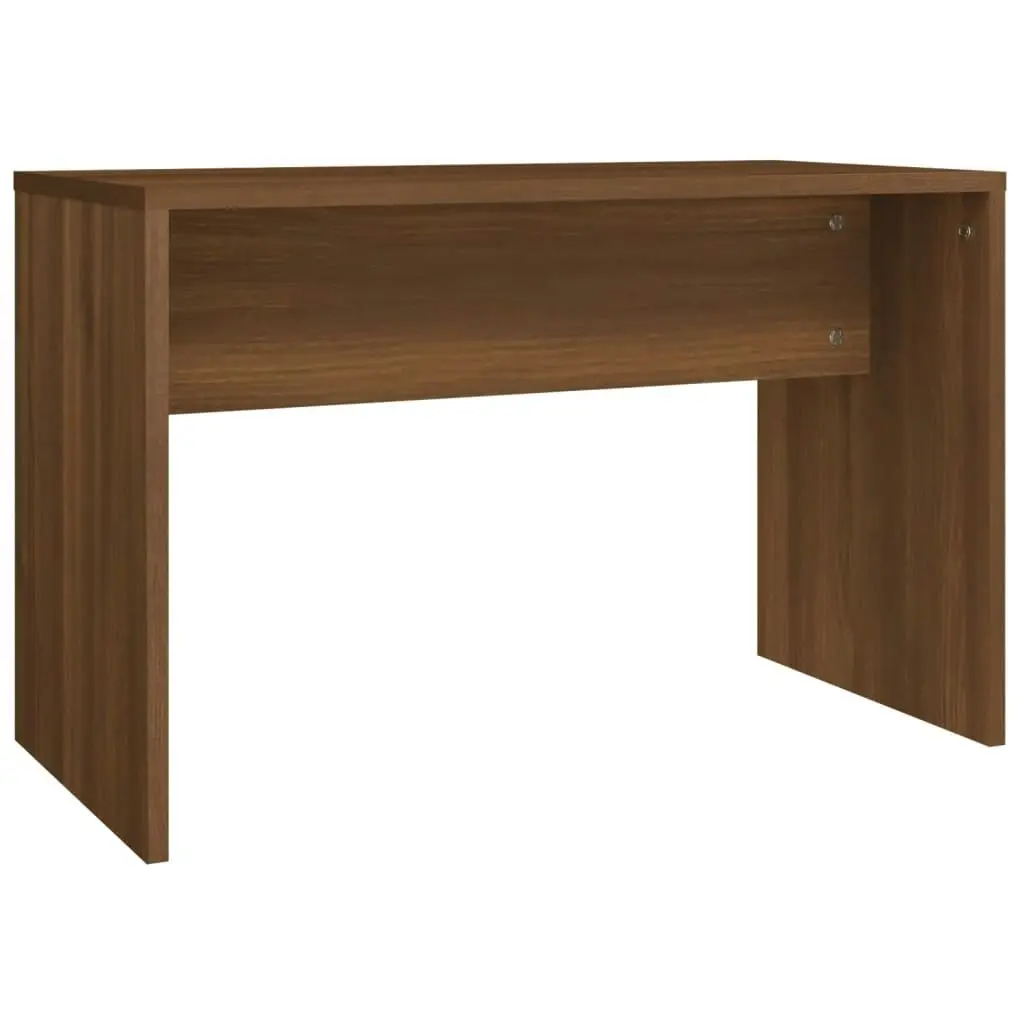 Dressing Table Set with LED Brown Oak Engineered Wood 3114138