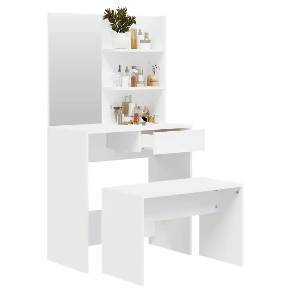 Dressing Table Set White 74.5x40x141 cm 3114139