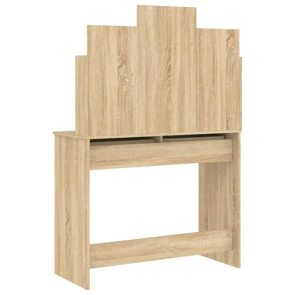 Dressing Table with Mirror Sonoma Oak 96x39x142 cm 837576