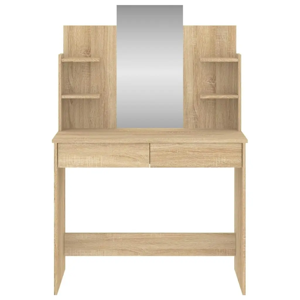 Dressing Table with Mirror Sonoma Oak 96x39x142 cm 837576