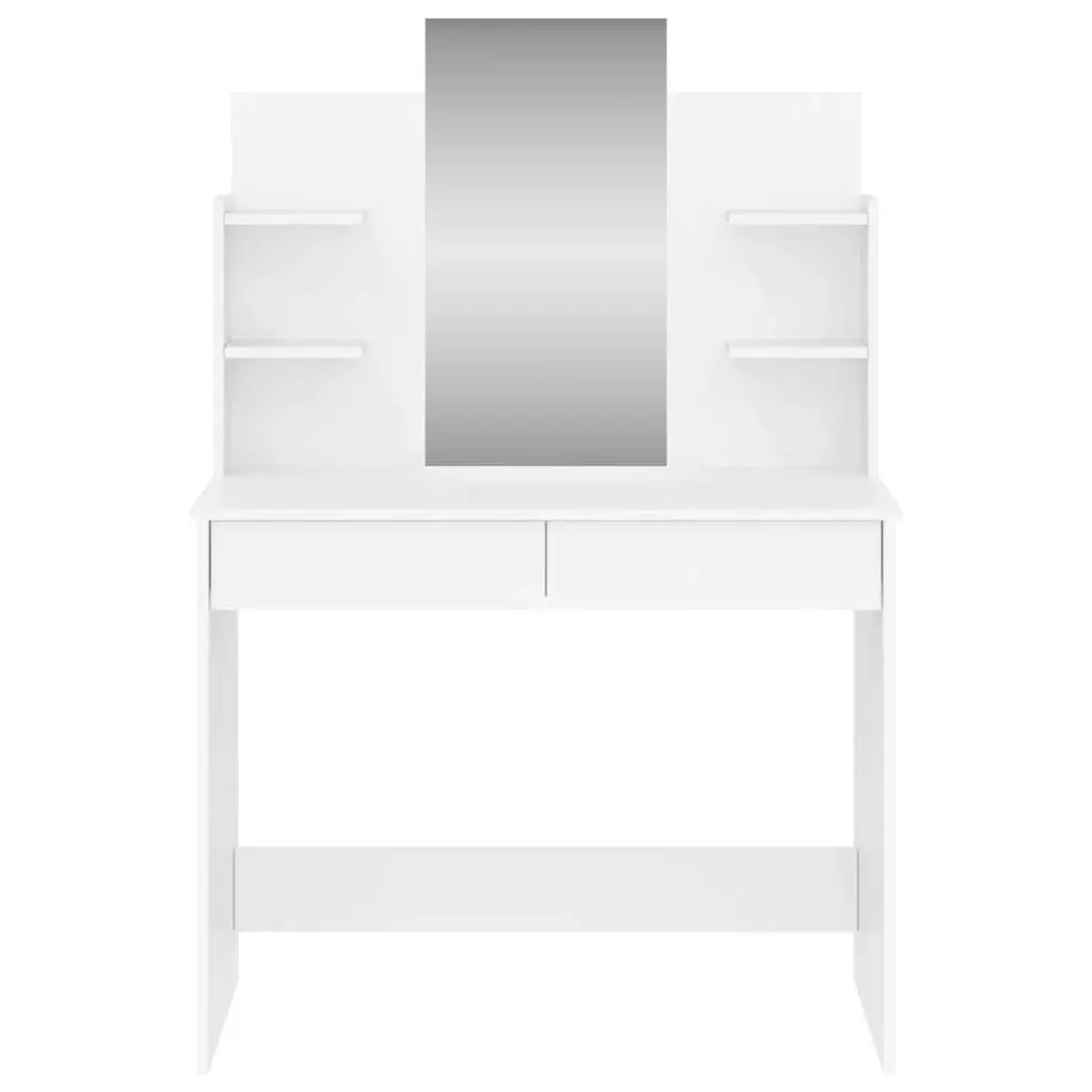 Dressing Table with Mirror White 96x39x142 cm 837574