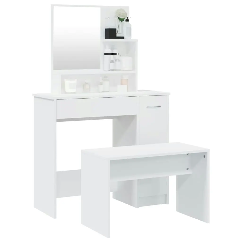 Dressing Table Set White 86.5x35x136 cm 3114147