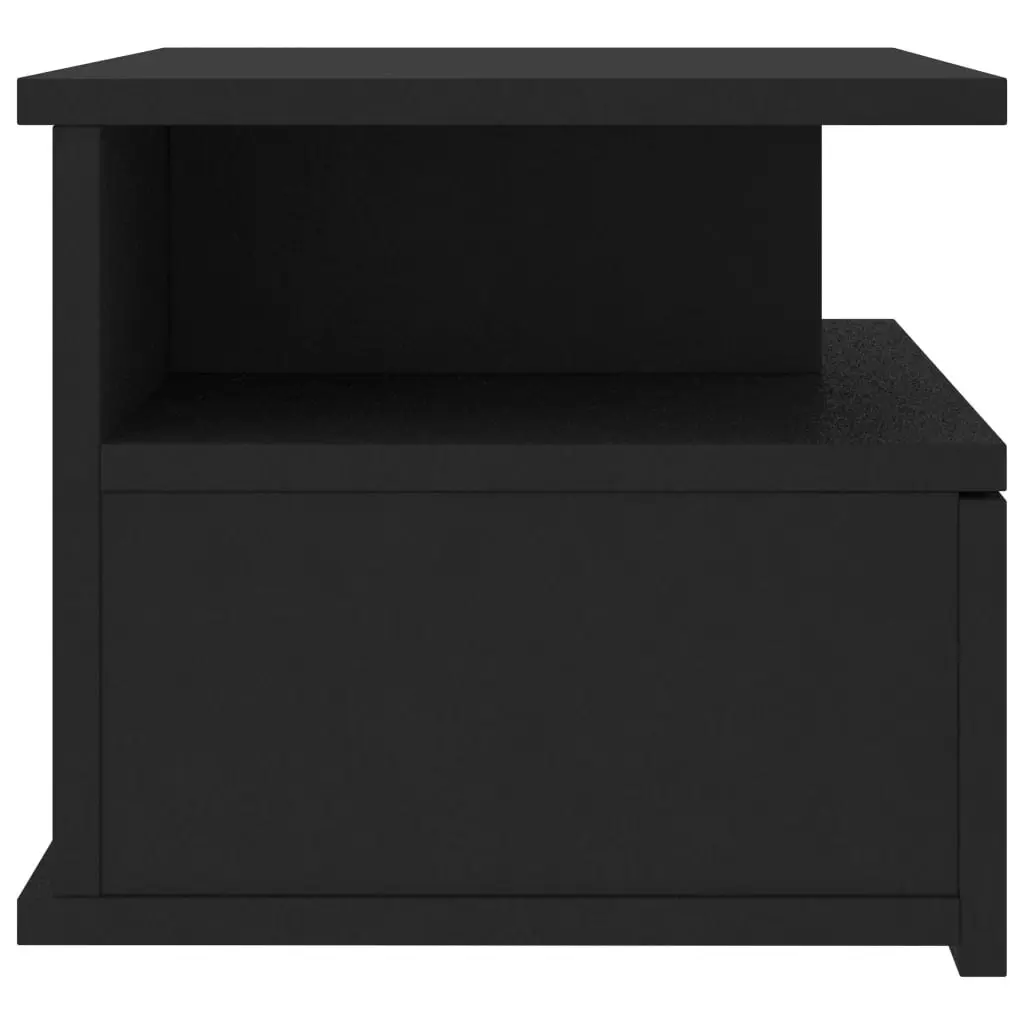 Floating Nightstands 2 pcs Black 40x31x27 cm Engineered Wood 800408