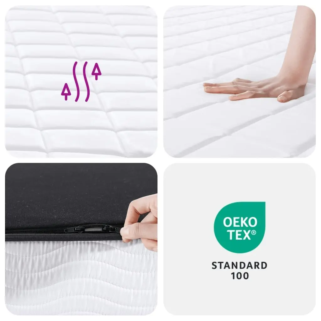 Foam Mattress Medium Soft 152x203 cm Queen Size 373051