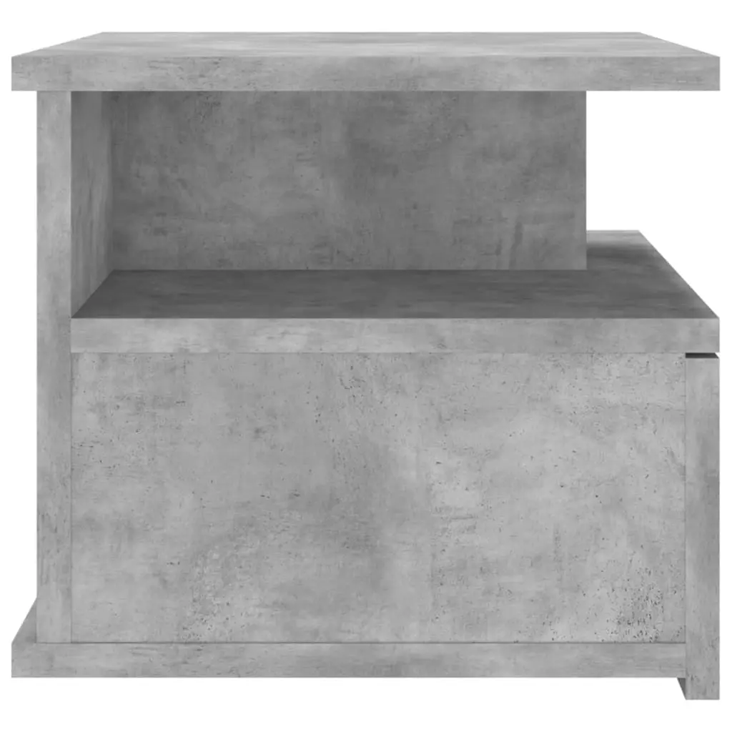 Floating Nightstand Concrete Grey 40x31x27 cm Engineered Wood 800413