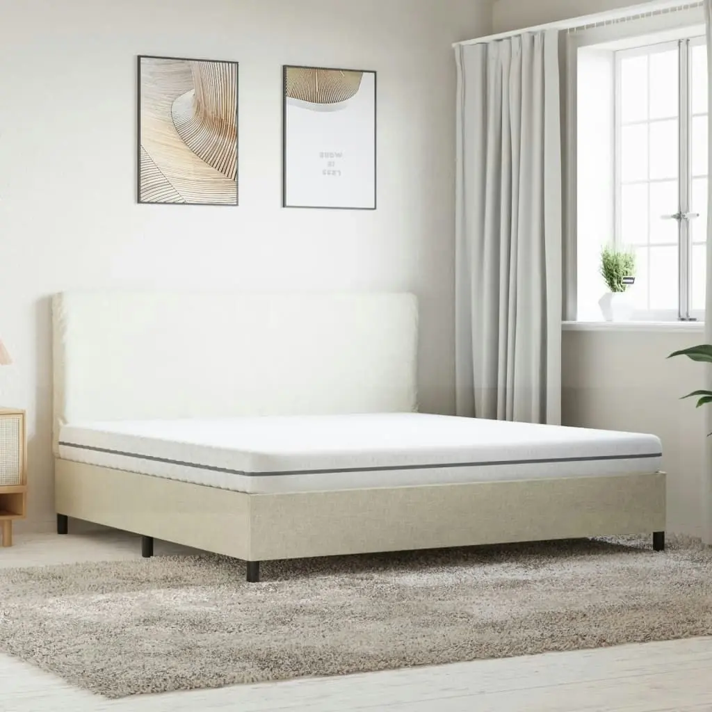 Foam Mattress Medium Soft 183x203 cm King Size 373054