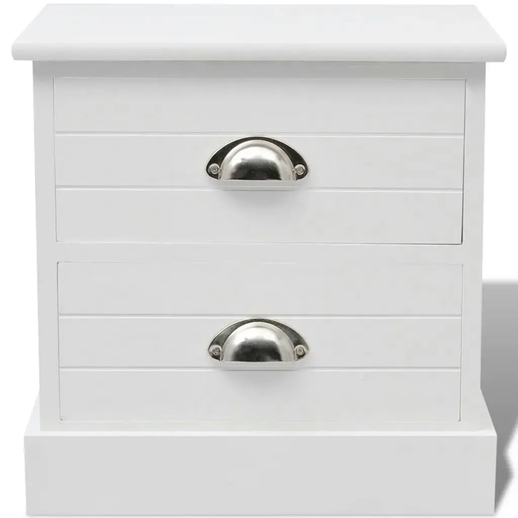 French Bedside Cabinet White 242886