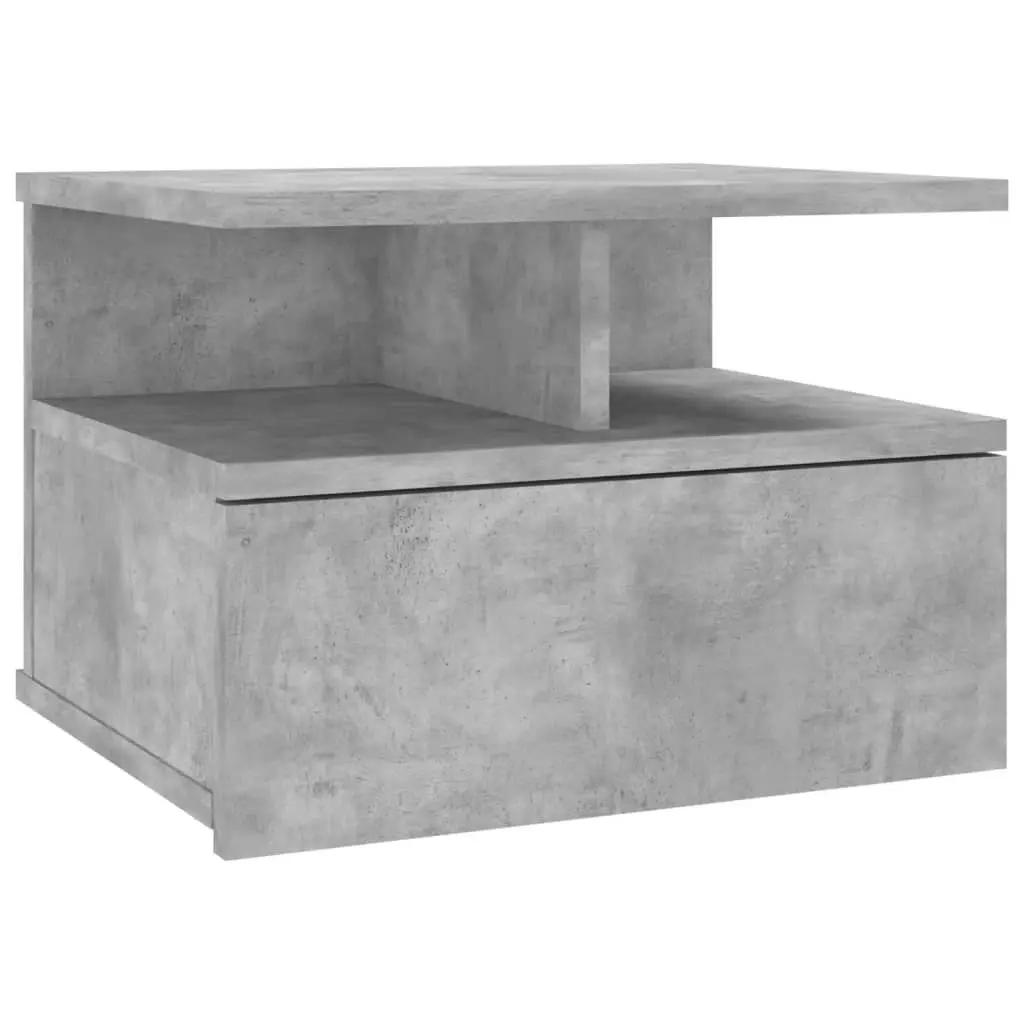 Floating Nightstands 2 pcs Concrete Grey 40x31x27 cm Engineered Wood 800414