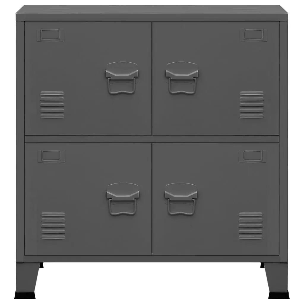 Industrial Storage Chest Anthracite 75x40x80 cm Steel 339627