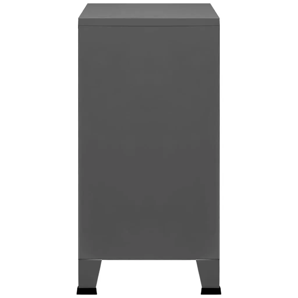 Industrial Storage Chest Anthracite 75x40x80 cm Steel 339627