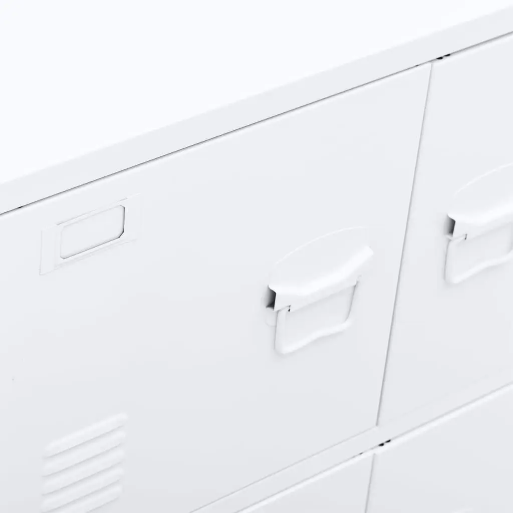 Industrial Storage Chest White 75x40x80 cm Steel 339626