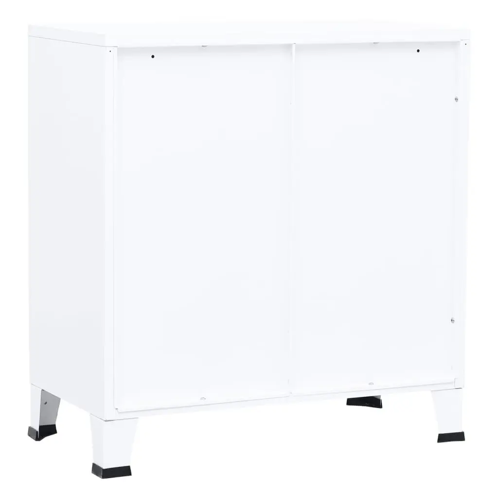 Industrial Storage Chest White 75x40x80 cm Steel 339626