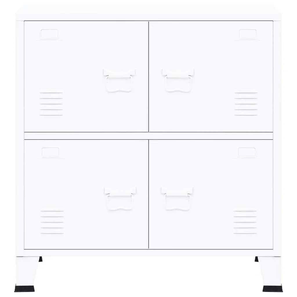 Industrial Storage Chest White 75x40x80 cm Steel 339626