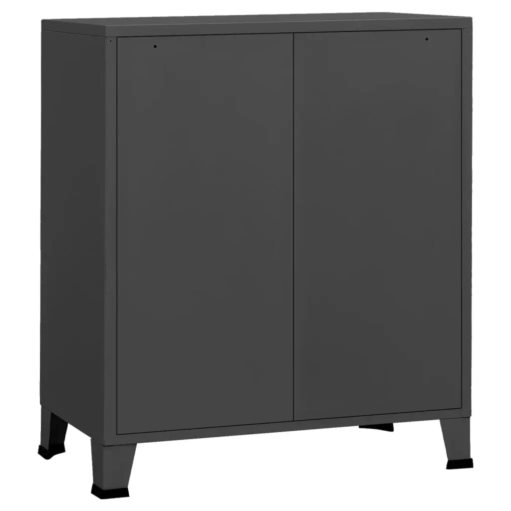 Industrial Drawer Cabinet Anthracite 78x40x93 cm Metal 339617