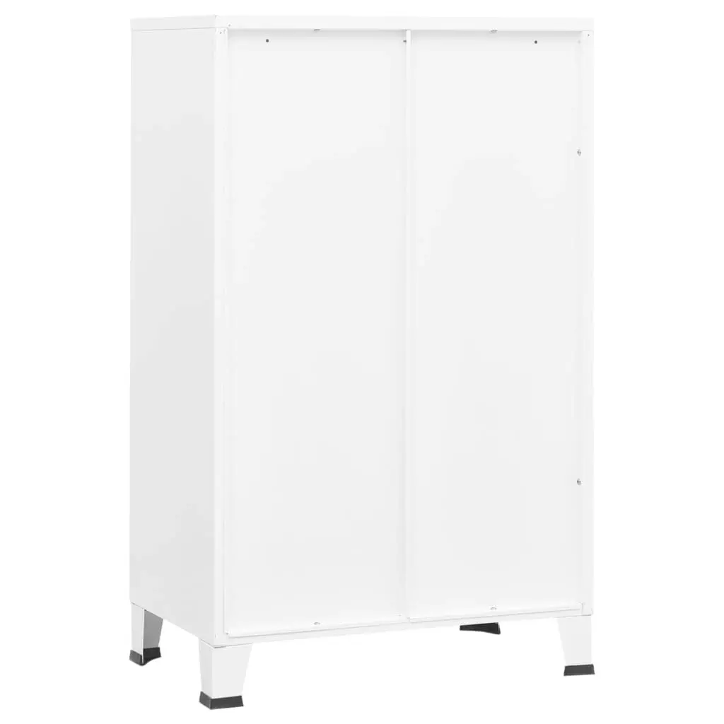 Industrial Storage Chest White 70x40x115 cm Metal 339622