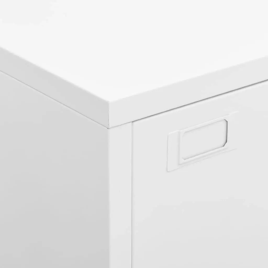 Industrial Storage Chest White 75x40x115 cm Metal 339629