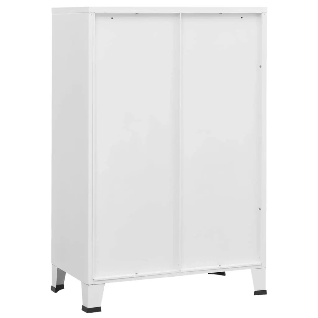 Industrial Storage Chest White 75x40x115 cm Metal 339629