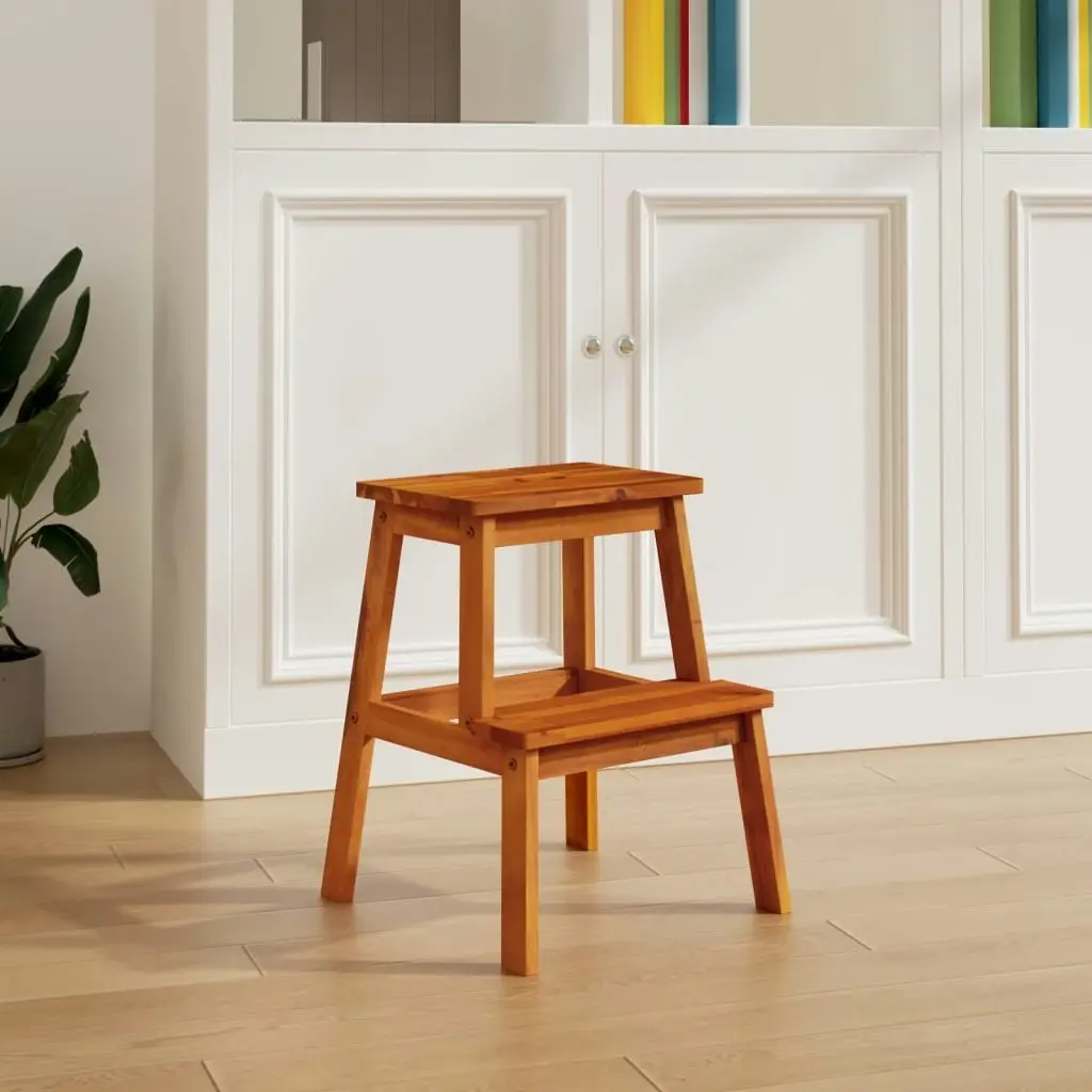 2 Step Stool 40x38x50 cm Solid Wood Acacia 153333