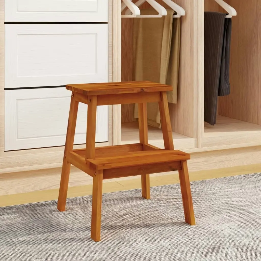 2 Step Stool 40x38x50 cm Solid Wood Acacia 153333