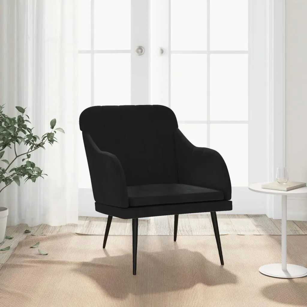 Armchair Black 63x76x80 cm Velvet 351459