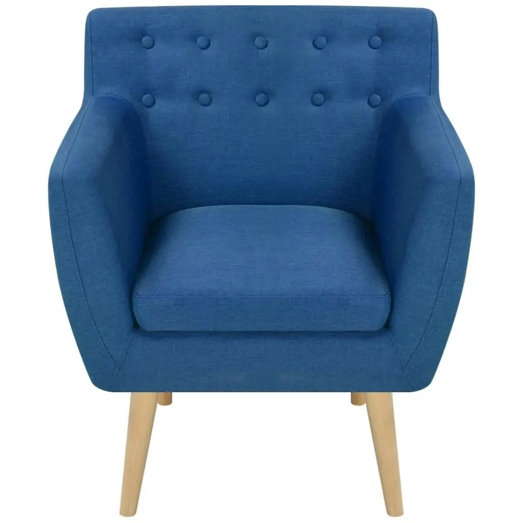 Armchair Blue Fabric 244067