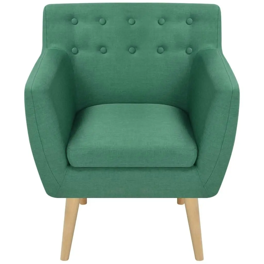 Armchair Green Fabric 244068