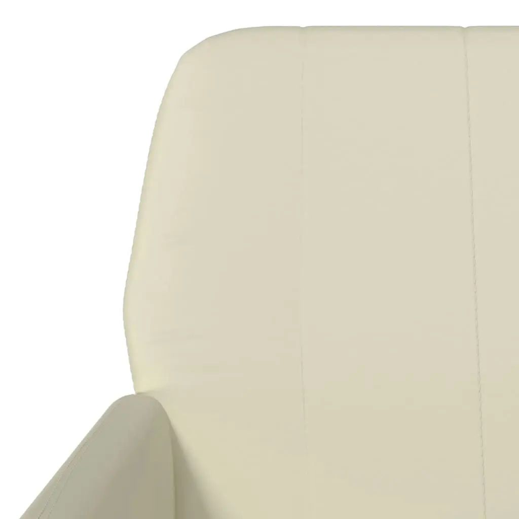 Armchair Cream 61x78x80 cm Faux Leather 351393