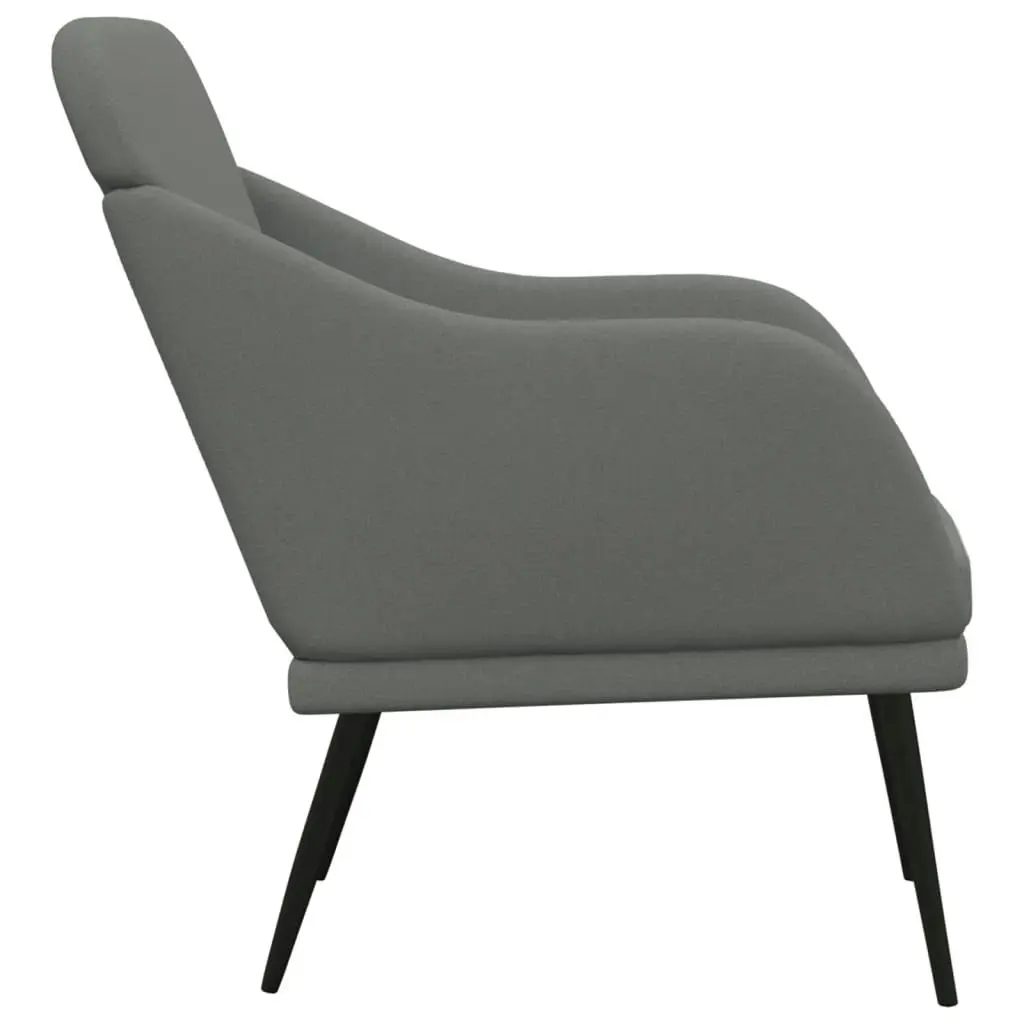 Armchair Dark Grey 63x76x80 cm Fabric 351475