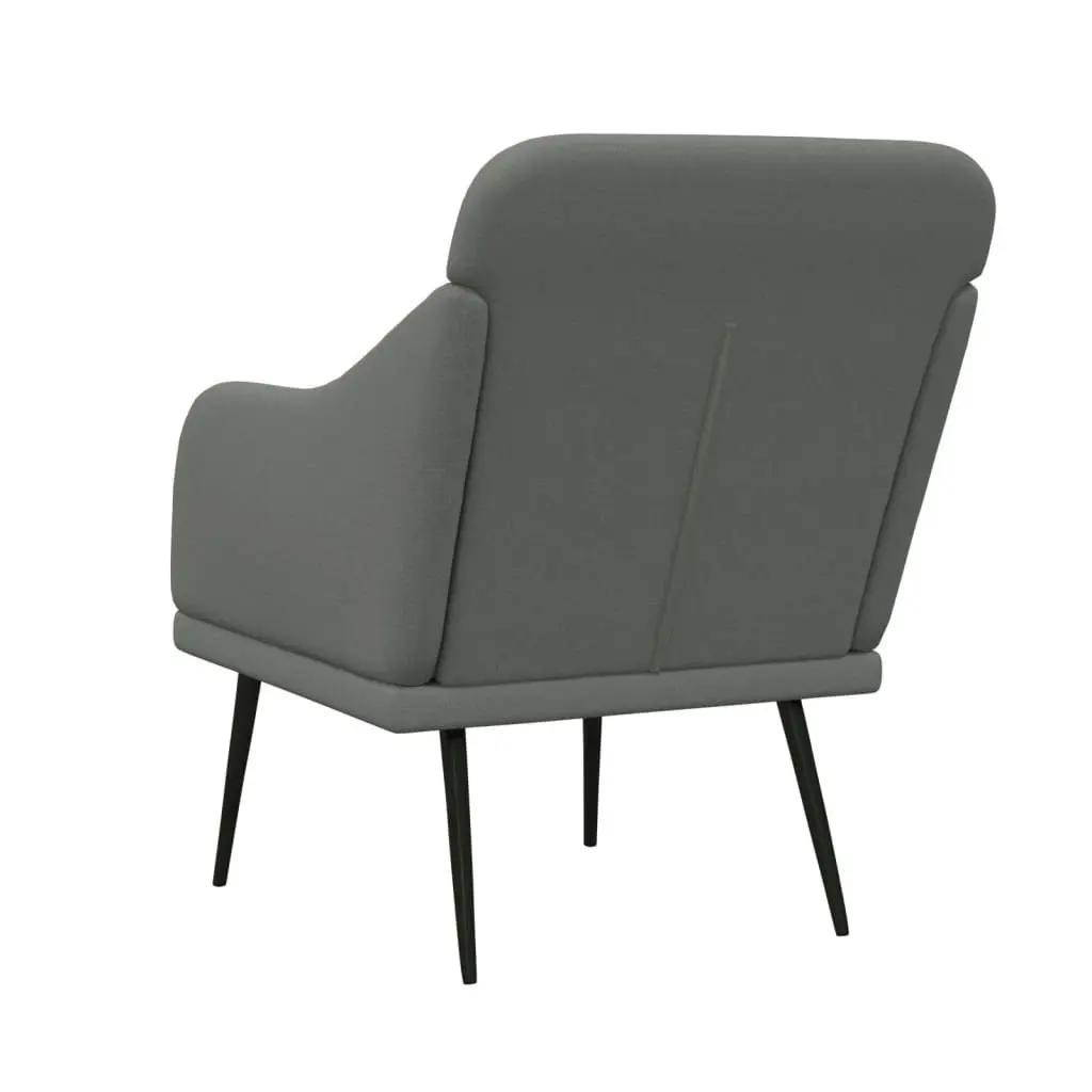 Armchair Dark Grey 63x76x80 cm Fabric 351475