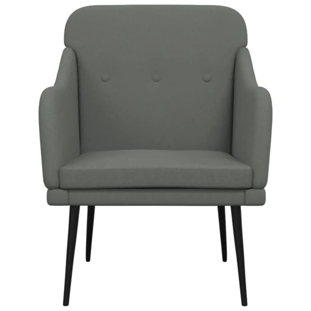 Armchair Dark Grey 63x76x80 cm Fabric 351475