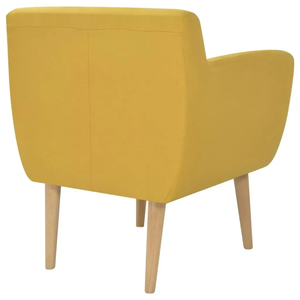 Armchair Yellow Fabric 244069