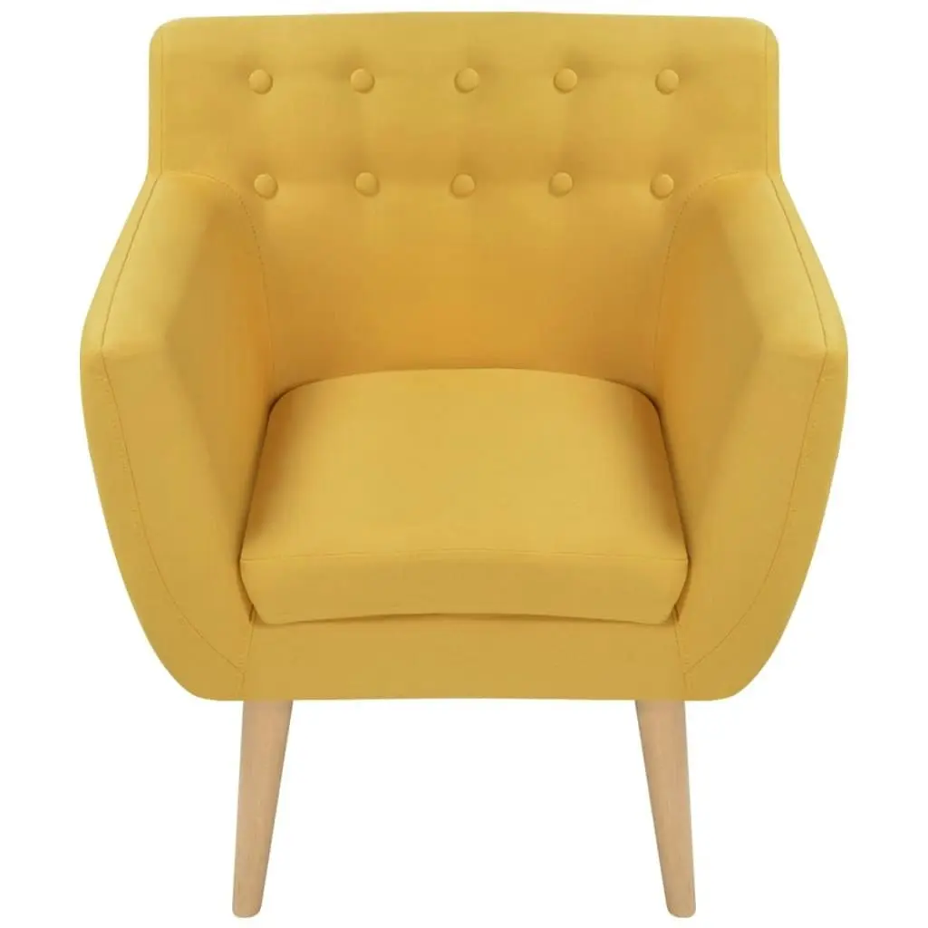 Armchair Yellow Fabric 244069