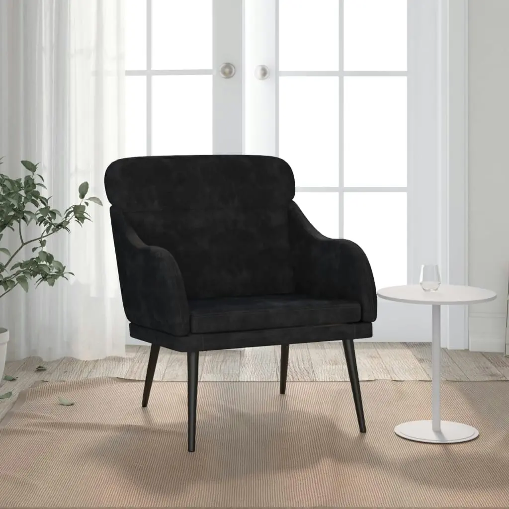 Armchair Black 63x76x80 cm Velvet 351440