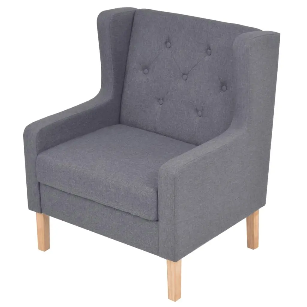 Armchair Grey Fabric 245452